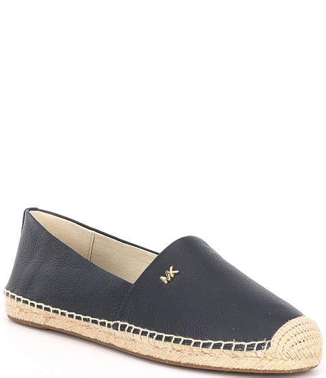 michael kors black espadrille flats|michael kors slip on flats.